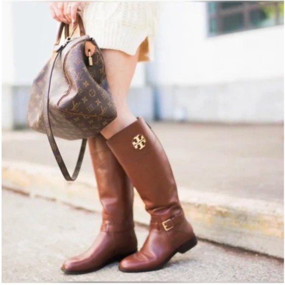 Tory Burch Shoes - Tory Burch Adeline Riding Boots Color Almond Women's Size 6